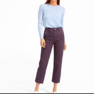 Everlane Straight-Leg Crop Pants in Shadow Size 6
